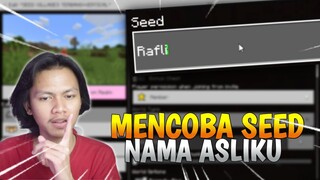 MENCOBA SEED MCPE DENGAN NAMA ASLI KU DI REAL LIFE !!! 😂Kita lihat isinya...