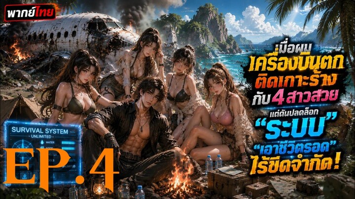 EP.4 เมื่อผมเครื่องบินตกติดเกาะร้างกับ 4 สาวสวย แต่ดันปลดล็อก "ระบบเอาชีวิตรอดไร้ขีดจำกัด!"