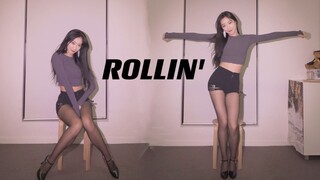 肉0肉0！4K竖屏！宿舍翻跳洗脑曲Brave Girls《Rollin'》20分钟速成【郡主】