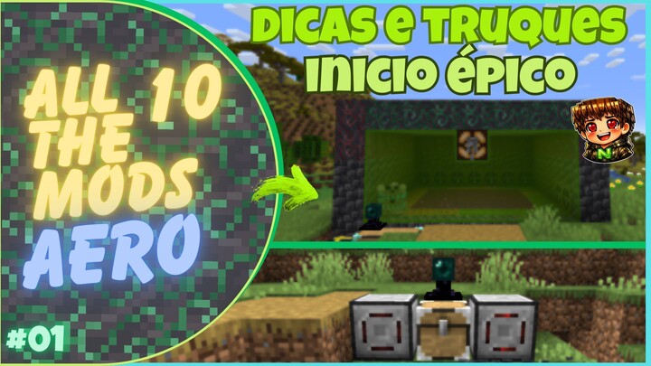 ATM10 Aeronautics✈️🔥 Início ÉPICO! Minérios Infinitos e Mobtrap Insana! [EP01]