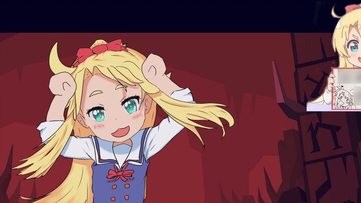 [Helltaker × น้อยไอ] เขย่าข้าวให้นุ่มเนียน → (นางฟ้ามาหาฉัน/60เฟรม)