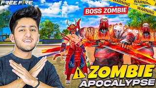 Boss Zombie In Free Fire 😨 Hardest Zombie Challenge Can We Defeat The Boss Zombie ? - Free Fire