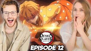 THUNDER BREATHING?! Zenitsu’s TRUE Power! | Demon Slayer: Kimetsu no Yaiba Ep. 12 REACTION