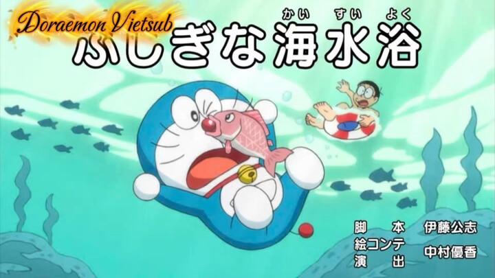 【S921】Doraemon VietsubChủ đề: Trải nghiệm tắm biển kỳ diệu & Doraemon từ chức