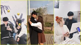 Couple Hà Thượng Phong - Trư Trư đốt pháo bông chúc mừng năm mới