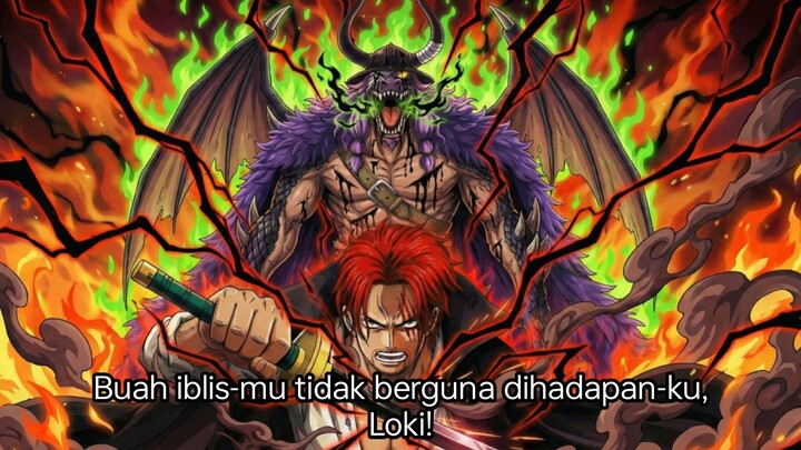 ONE PIECE TERBARU - SHANKS TERLALU KUAT!MOMEN SHANKS HANCURKAN LOKI DAN JADI YONKOU!