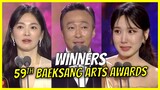 59th Baeksang Arts Awards 2023 Winners