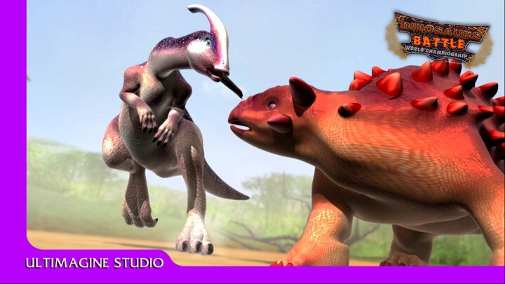 Epic Ankylosaurus VS Parasaurolophus Showdown | Dinosaurs Battle s1 GB5