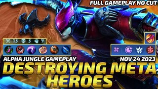 Destroying Meta Heroes! [BAXIA, TERIZLA & VALENTINA] | 5 MAN ALPHA GAMEPLAY 2023 NO CUT
