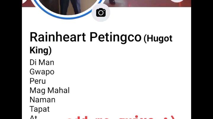 add me in FB and paki follow nadin salamat poh