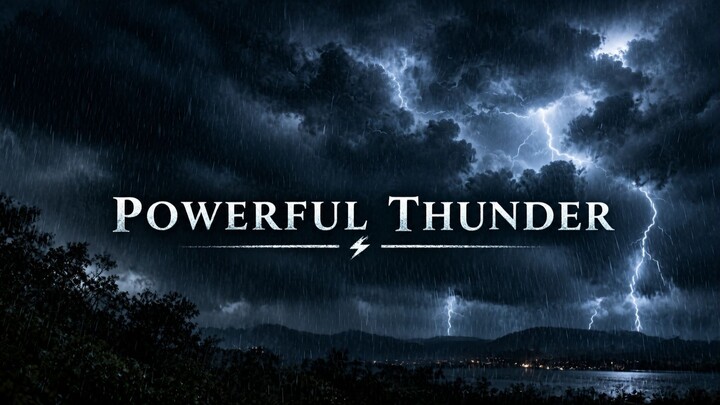 Thunder That Shakes the Whole Sky ⚡🌩️ | Powerful Thunder Sounds for Deep Sleep