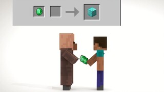 [mc sand sculpture animation] Minecraft creature strange killing animation (15)