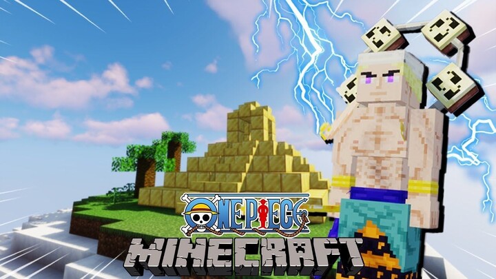 ผจญภัยโลกวันพีซคืนแรก เจอ ก๊อดเอเนล ก็ว้าวุ่นเลย?!  | Minecraft One Piece #1