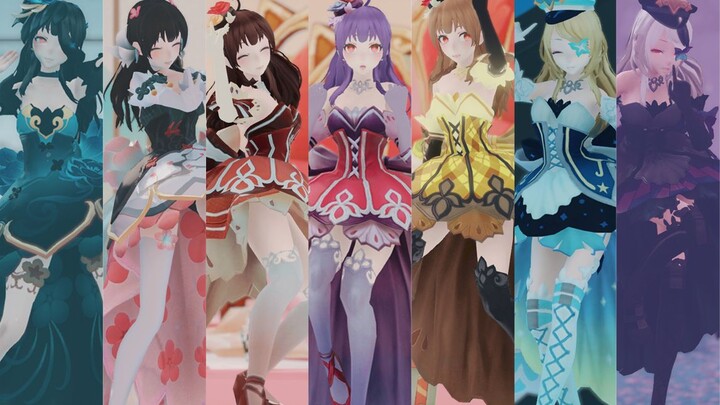 【King of Glory MMD】All-Star Skins for Idol Singers! Become an idol because you want to bring smiles 