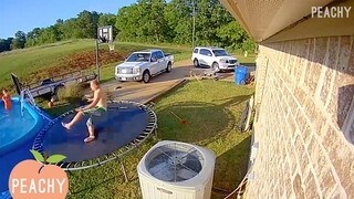 Funniest Fails CAUGHT on Security Camera | Funny Fails | Peachy