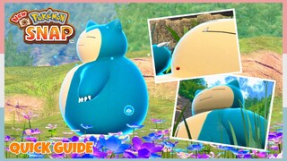 How To Wake Up Snorlax At Florio Secret Side Path *Day* | New Pokemon Snap - Quick Guide