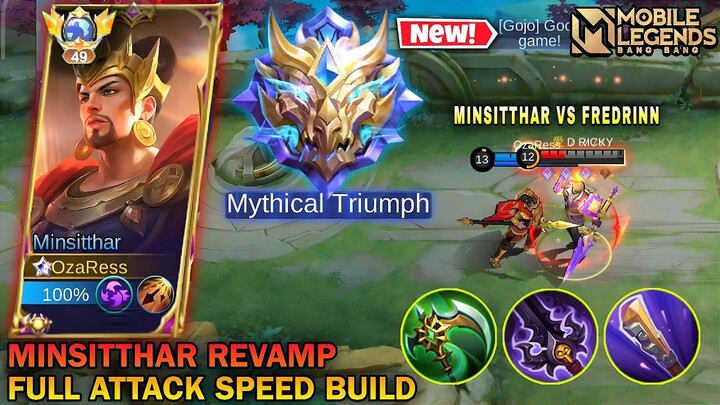 Minsitthar Revamp Full Attack Speed Build Is BROKEN!! - Mobile Legends Bang Bang