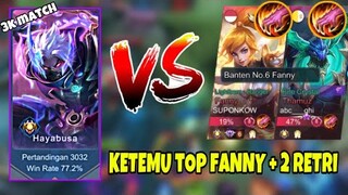 SOLO RANK HAYABUSA 3K MATCH VS TOP FANNY + 2 RETRI? AUTO MODE UCIHA ! Stenly Hayabusa Gameplay !