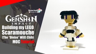 LEGO Genshin Impact Scaramouche (The “Divine “ With) Chibi MOC Tutorial | Somchai Ud
