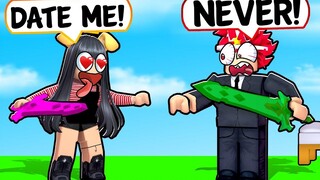 TOXIC GIRL พยายามออนไลน์เดทกับฉัน (Roblox Bedwars)