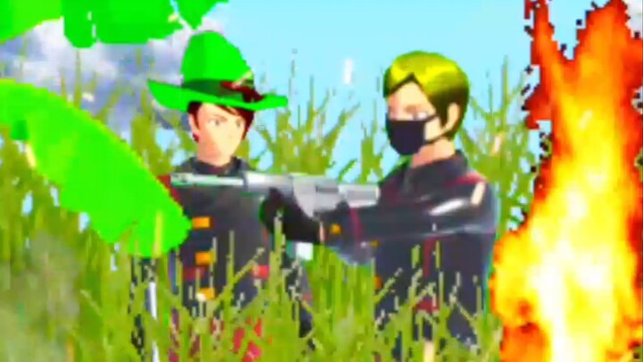 Sakura school Simulator ww2 Japanese vs USA 🇯🇵 vs 🇺🇸