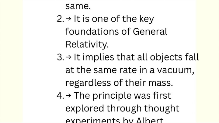 Equivalence Principle