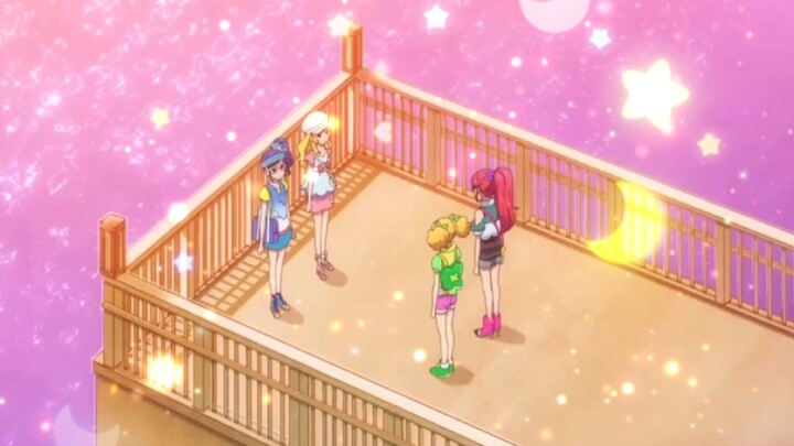 Does this look like a scene where newcomers enter the arena and their parents entrust them to each o