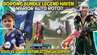 THE POWER OF BOCIL SOLO VS SQUAD PAKE BUNDLE LEGEND HAVEN WARIOR! AUTO NGERATAIN SETENGAH SERVER COY