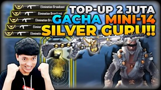 NEKAT TOP UP SENILAI RP 2.000.000 ?! GACHA SKIN MINI14 SILVER GURU ON HIT EFFECT !! - PUBG MOBILE