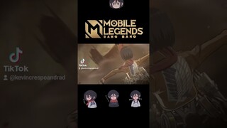 skin Mikasa - Fanny MLBB #gameplay #gamingvideos #funny #mlbb #mikasa #shingekinokyojin #parati