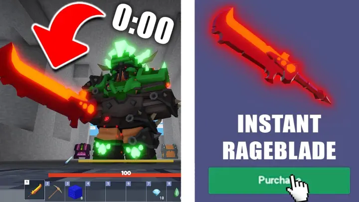 This New *GLITCH* Gives You INSTANT RAGE BLADE In Roblox Bedwars...