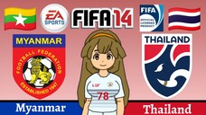 FIFA 14 | Myanmar VS Thailand (West Indochina Derby)