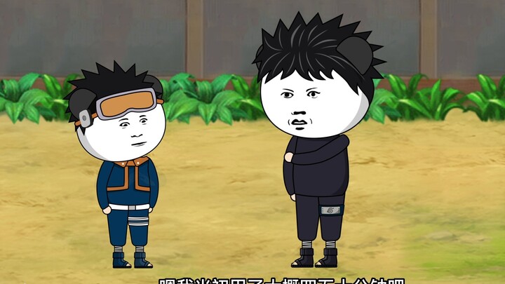 [Episode 12] Obito learns the Fire Style: Great Fireball Technique. His cousin spits fire and he spi
