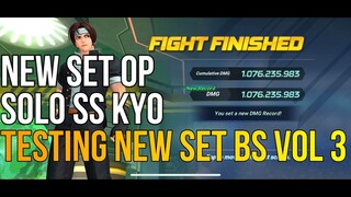 KOF Allstar: Testing BS Vol 3 Set Cards in Guild Raid Rugal Hard SOLO KYO