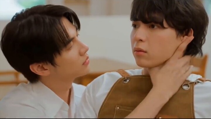 Choking her neck and kissing her wife, all in one go.