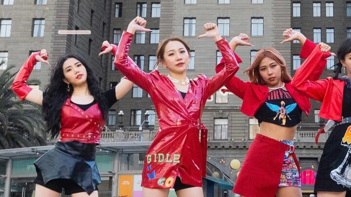 [Tongyao] The coolest Tomboy cover dance on the streets of the United States. This is the stage cost