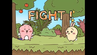 スマブラっぽいちいかわ　うさぎVS爪のキメラ