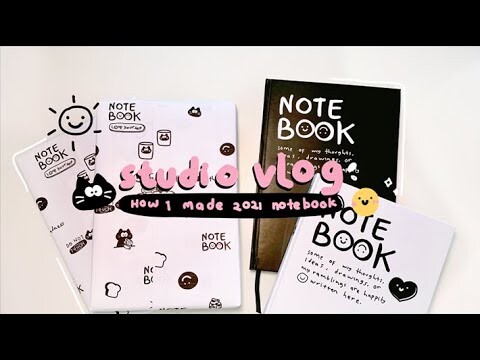 studio vlog #4 - making 2021 notebook - summer tapes | Indonesia
