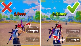 New Fast Draw Trick To Improve your Close Range Combats ✅❌ | PUBG MOBILE / BGMI