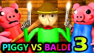 PIGGY vs BALDI ROBLOX ANIMATION CHALLENGE 3! (reupload) Chapter 1 Granny Minecraft Game