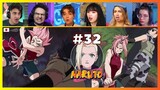 Naruto Episode 32 | Sakura Blossoms | Reaction Mashup ナルト