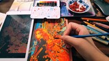 [จิตรกรรม]ภาพวาดมือของเร็นโกคุ เคียวจูโร่|<ดาบพิฆาตอสูร>