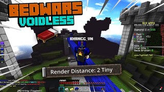 THỬ THÁCH PVP VỚI TẦM NHÌN SIÊU THẤP TRONG MINECRAFT !!* CLEAR MAP VÀ CÁI KẾT (BEDWARS VOIDLESS)