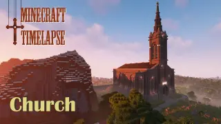 Minecraft Church Time Lapse