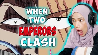 CLASH BETWEEN TWO EMPERORS SPLIT THE SKY! SHANKS VS WHITEBEARD 🔴 One Piece Episode 316 REACTION