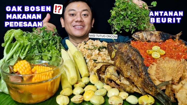 MAKAN NIKMAT ⁉️ LALAPAN JENGKOL MUDA MENTAH IKAN ASIN PEDA SAMBEL TERASI SAYUR ASEM IKAN MAS GORENG