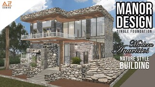 LifeAfter: SINGLE MANOR - Nature Style Building Anavissos | Manor Design | Tutorial