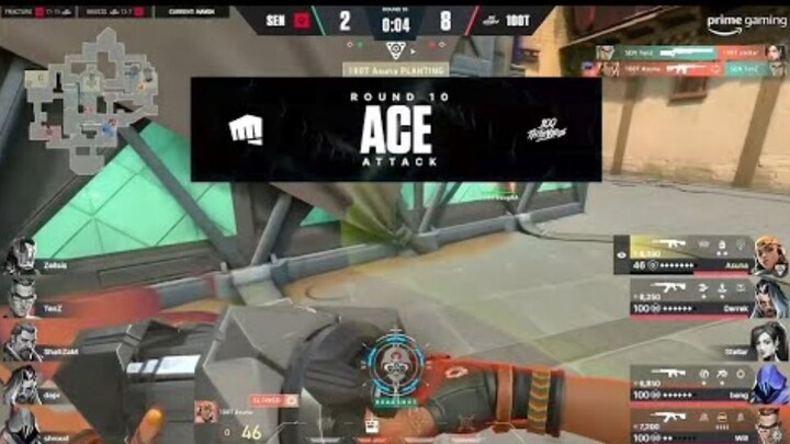 100T Asuna ACE - MAP 3 HIGHLIGHTS VCT NA Last Chance Qualifier #VCT #LCQ