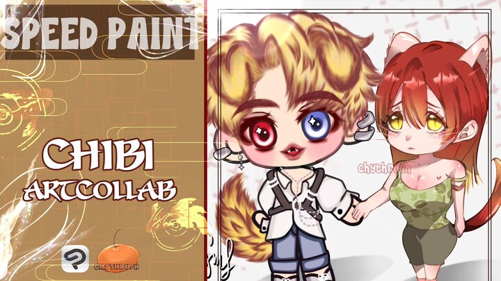 Chibi Art Collab with Friend🤩🤩