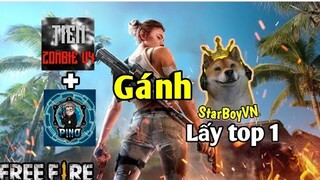 [ Khoảng Khắc FREE FIRE] - Tiền Zombie v4 cùng Pino Gánh StarBoyVN Lấy Ngay Top 1